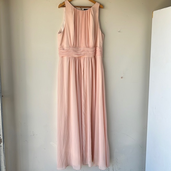 Lauren Ralph Lauren Evening  Bridesmaids Maxi Gown Size 14 - Picture 1 of 16